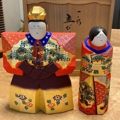奈良一刀彫り　ひな人形　橋本寿山先生の作品