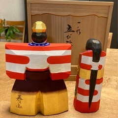 奈良一刀彫り　ひな人形　橋本寿山先生の作品の画像