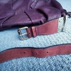 ‪💚MARC BY MARCJACOBS☆本革ショルダーバッグ☆パープルの画像