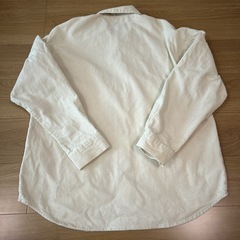 GU ジャケット　Lサイズ　メンズ　コーデュロイ　白　ホワイト　カジュアル　美品の画像
