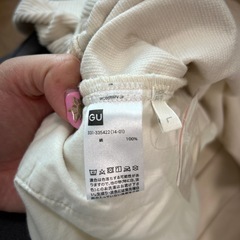 GU ジャケット　Lサイズ　メンズ　コーデュロイ　白　ホワイト　カジュアル　美品の画像