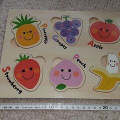 1歳児頃用　木製パズルの画像