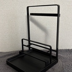 【山崎実業 tower キッチンツールスタンド ブラック】