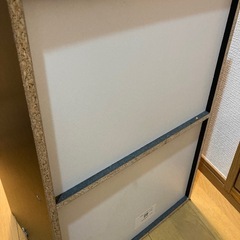 カラーボックス 黒2段の画像