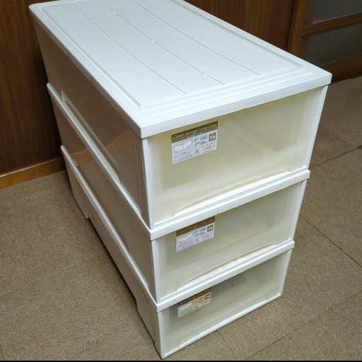 収納ケース引き出しタイプ (海) 古河の収納家具《収納ケース》の中古あげます・譲ります｜ジモティーで不用品の処分