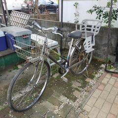 ★お値下げしました★自転車　ジャンク　二人乗りシート付き