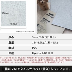 フロアタイル　大理石調 (ホワイト)の画像