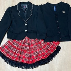 【120cm】卒園•入園等の式服＆セーター