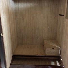 【値下げ】木製ブラウンタンス 引き出し2つ付きの画像