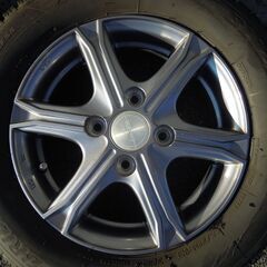 64エブリィより取外し　アルミホイール+155/70R13　４本ＳＥＴの画像