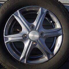 64エブリィより取外し　アルミホイール+155/70R13　４本ＳＥＴの画像