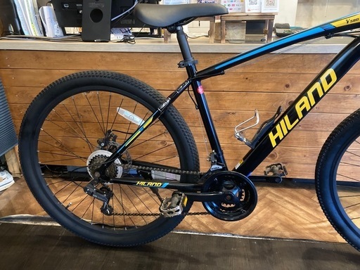 【チェーン新品！ディスクブレーキ】フロントサスペンション付き　3×7速 27.5インチMTB マットブラック