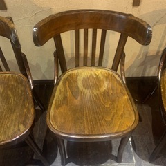 木製カフェチェア(1脚500円×3脚)お好きな数お譲りしますの画像