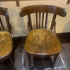 木製カフェチェア(1脚500円×3脚)お好きな数お譲りしますの画像