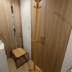 無印良品　コートスタンド　ブナ材の画像