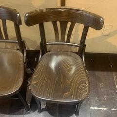 木製カフェチェア(1脚500円)お好きな数お譲りしますの画像