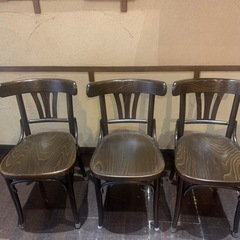 木製カフェチェア(1脚500円)お好きな数お譲りします