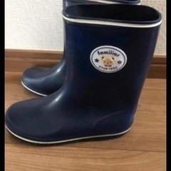 記名無しfamiliar長靴18センチ美品レインコートセットの画像