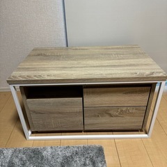 鏡付き  ローテーブル セットの画像