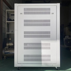 A301【大阪】河村電器産業 大型サーバーラック「HDVT25-9012WS」鍵、キャスター付きの画像