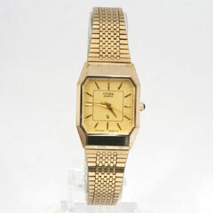 動作品 CITIZEN クオーツ式腕時計 T4-293649 TA ゴールドカラー 3針 レディース 25年2月電池交換 札幌市 清田区 平岡の画像