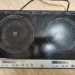 2口IH調理器(設置場所に困らない🔌コンパクト)【💴2000】の画像