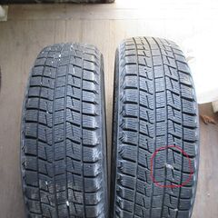 155/65r14　ｽﾀｯﾄﾞﾚｽﾀｲﾔ2本のみの画像