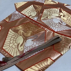 画像変更しました。美品★向かい鶴紋★　袋帯いかがでしょうか？の画像