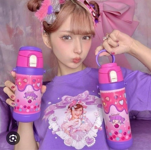 しなこ 水筒 600㎖ 新品未使用 DOSHISHA しなこちゃんコラボ 水筒 そこまで洗える3WAYキッズ