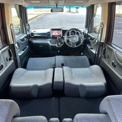 低走行9万キロ台☆25年式！月々1.2万円〜分割払い可❗️ 車検2年付き！【名義変更代込み】大人気☆ホンダ N-BOXカスタム☆Bluetoothナビ付き☆走行中DVD見れます☆便利なバックカメラ付き☆電動スライドドア♪しかも両側☆ドラレコ付き☆スマートキー☆フルオートエアコン☆そのまま乗って帰れます❗️の画像