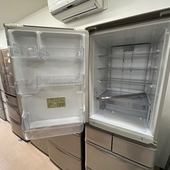 アース美原店　シャープ、プラズマクラスター5ドア冷蔵庫 412L　 SJ-Ｗ412Eの画像