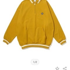 ケボズ KEBOZ BB SMALL WAPPEN SWEAT POLO YELLOW の画像