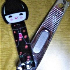 こみちの雑貨♪　こけしの爪切り５色×1セット（新品）の画像