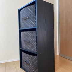 (取引中) 3段カラーボックス（箱付き）の画像