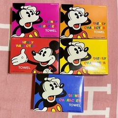 ディズニー　フェイスタオル・タオルハンカチ・ハンカチ2点セットの画像