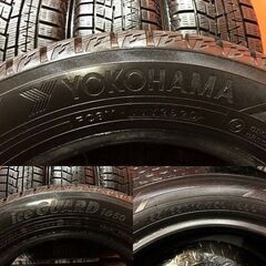 YOKOHAMA ice GUARD iG60 155/65R14 14インチ スタッドレス 4本 20～21年製 バリ溝 ピクシスエポック N-BOX モコ等　(KTE200)の画像