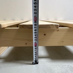 すのこベッドフレーム ダブルベッドサイズの画像