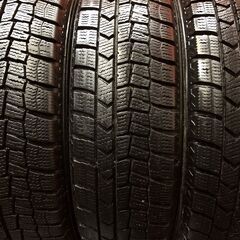DUNLOP WINTER MAXX WM02 155/65R14 14インチ スタッドレス 4本 20～21年製 バリ溝 ピクシスエポック N-BOX等　(KTE199)の画像