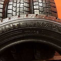 DUNLOP WINTER MAXX WM02 155/65R14 14インチ スタッドレス 4本 20～21年製 バリ溝 ピクシスエポック N-BOX等　(KTE199)の画像