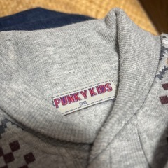 SPUNKY KIDS 80 裏起毛　前開きトップス　羽織りの画像
