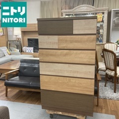 S725 ⭐ ジモティー限定価格！NITORI ニトリ ハイチェスト(カレナ 80HC) 幅79.9cm USED 綺麗