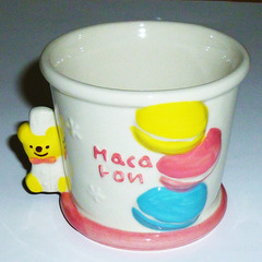 【送料無料】 かわいい クリスマス マスコット コップ ②  マカロン ワンコの取っ手あり ⅱの画像