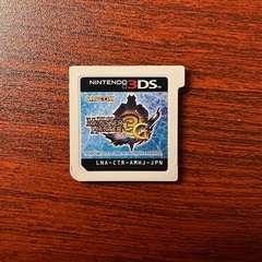 「モンスターハンター3G」Nintendo3DSソフトと説明書の画像