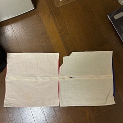 くまクッションカバー2枚の画像
