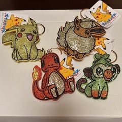 ポケモンキーホルダー ピカチュウ ヒトカゲ　イーブイ　サルノリ