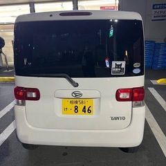 値引きしました。タント 実働 格安の画像