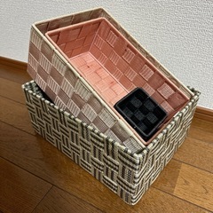 【お取引中】収納バスケット・小物入れの画像