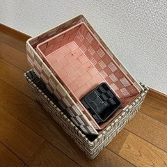 【お取引中】収納バスケット・小物入れ