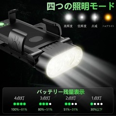 新品未使用　自転車ライトの画像