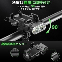 新品未使用　自転車ライトの画像
